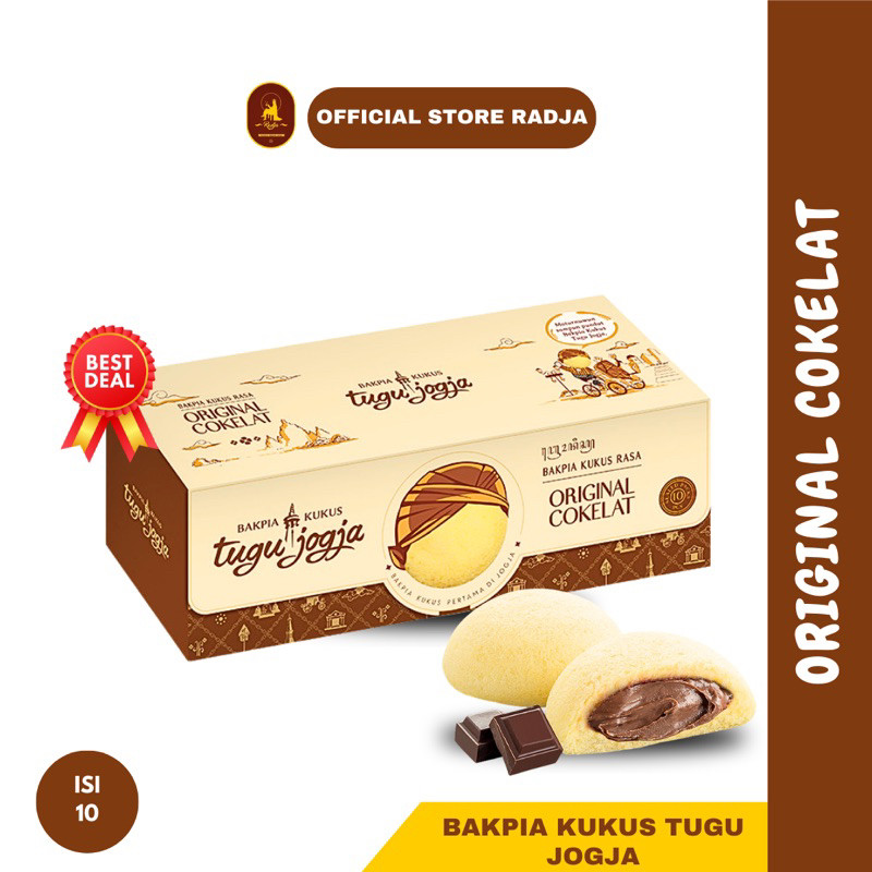 

[Isi 10] Bakpia Kukus Tugu Jogja Original Cokelat Travel Pack-Oleh Oleh Jogja