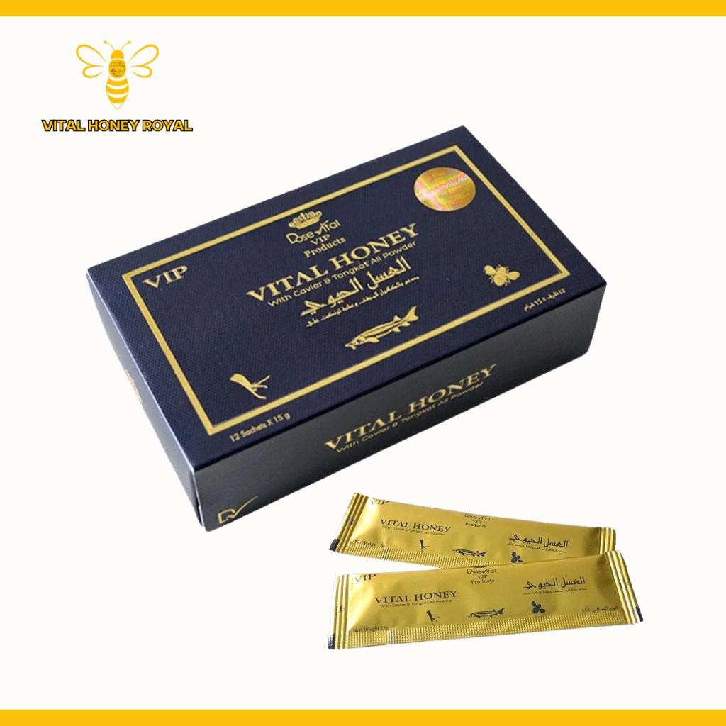 

Vital Honey Malaysian Honey one box with 12 Sachets From Vital Honey Royal Healthy