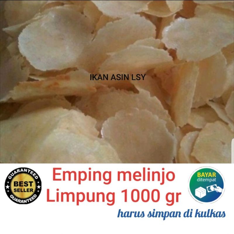 

Emping Melinjo Limpung Super 1kg Semi Basah Goreng