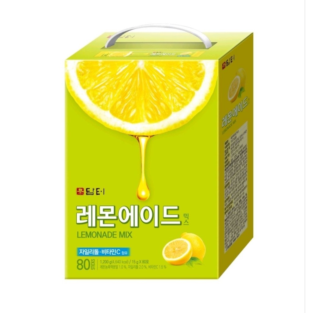 

[1 Sachet] Damtuh Lemonade Mix/ Bubuk Minuman Mengandung Xylitol & Vitamin C Korea