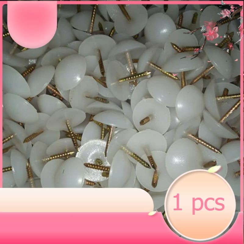 Paku Rotan Plastik Putih Payung Bakpao Ulir (skrip alas kaki kursi/bangku/meja) harga per 1 pcs