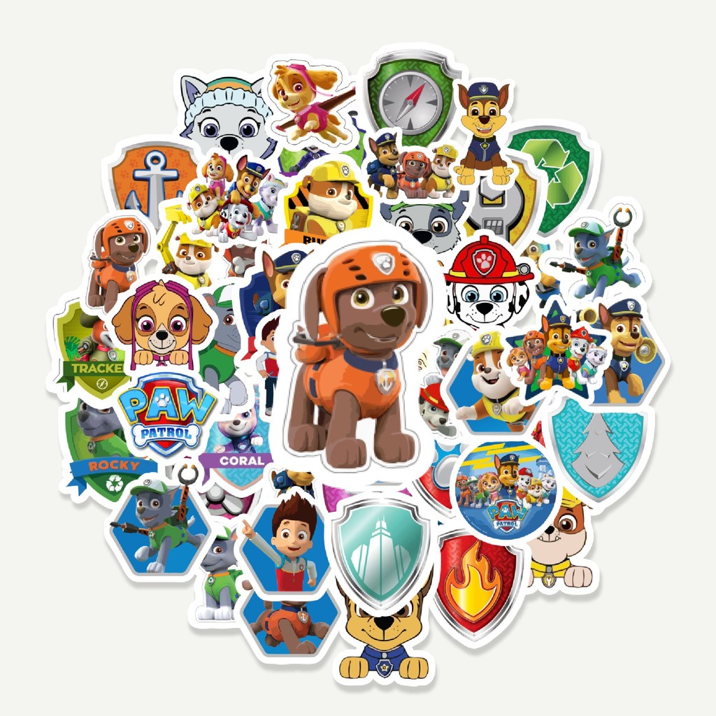 

Sticker Pack Stiker Kartun Hewan PAW Patrol | Sticker TUMBLR | Stiker LAPTOP KOPER HELM