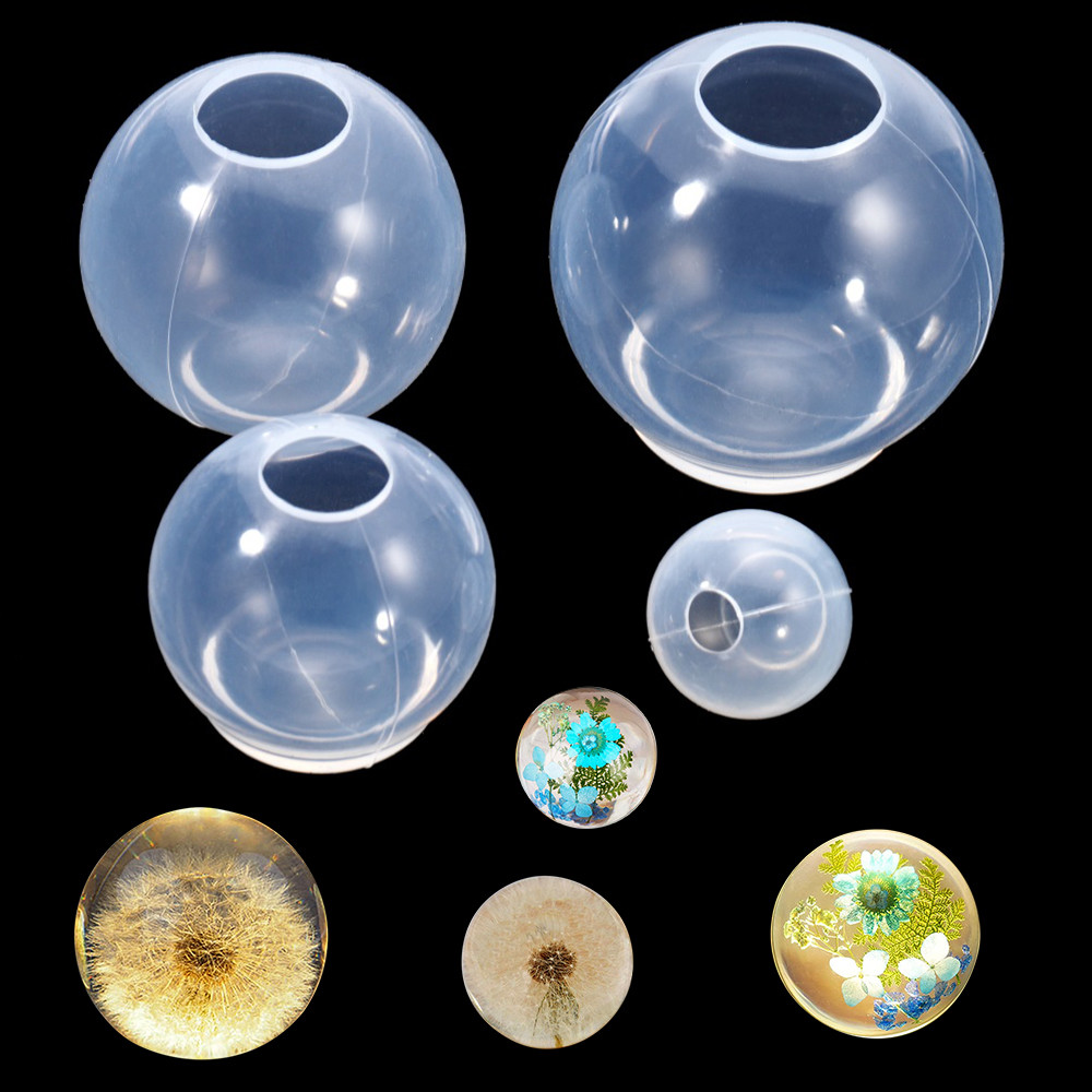 

20-100mm Ball Shape Silicone Mold 3D Planet Ball Epoxy Resin Mould for DIY Epoxy Resin Molds Crafts Home Decoration Tools