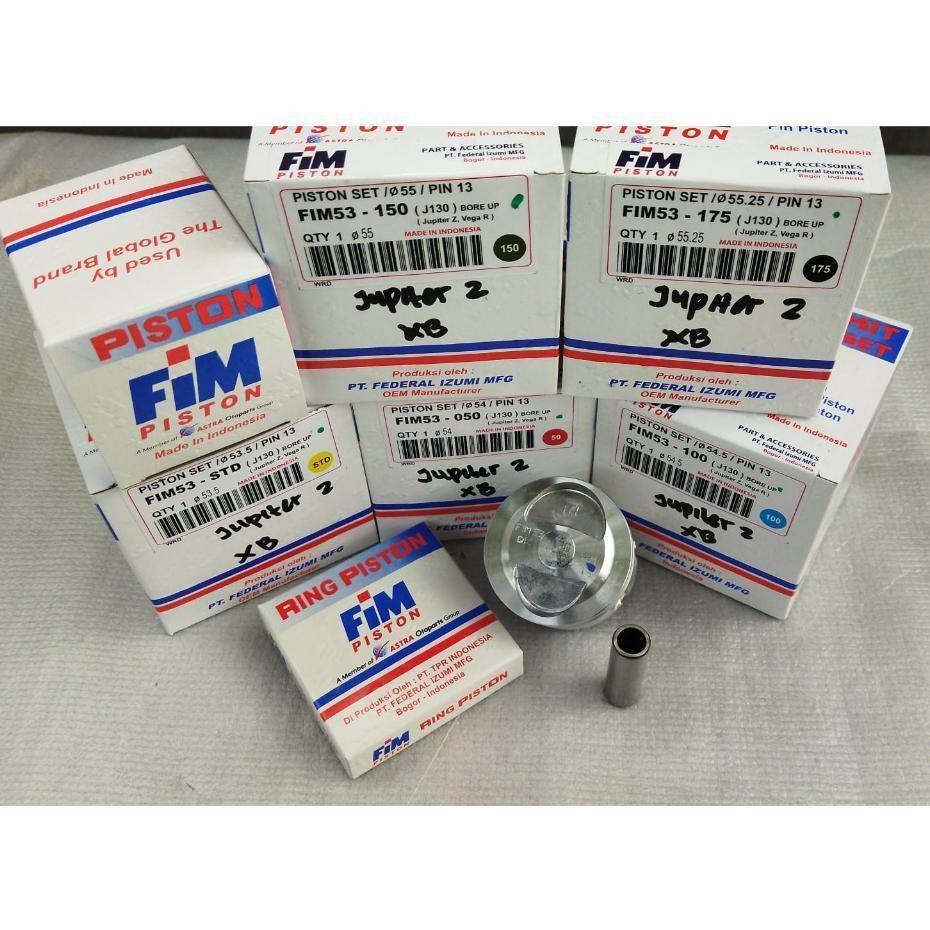 SEHER PISTON KIT FIM YAMAHA JUPITER Z/VEGA R XB FIM53 PIN 13 FIM IZUMI