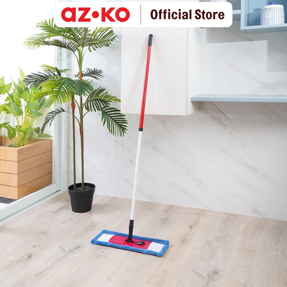AZKO Proclean Microfiber Alat Pel Datar Flat Mop Pelan Lantai Serbaguna Floor Mop Kain Lap Lantai Al