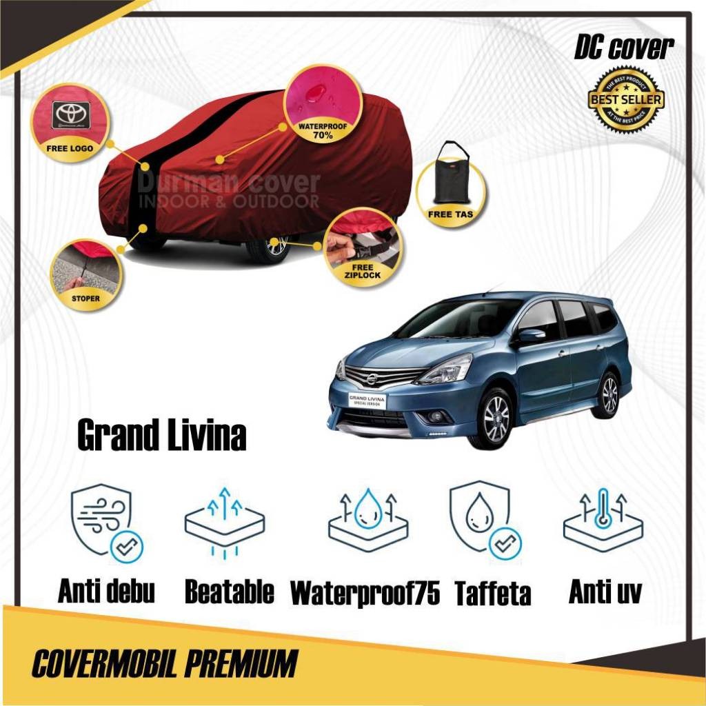 [PREMIUM ORIGINAL] Covermobil grand livina selimut mobil livina sv xv hws