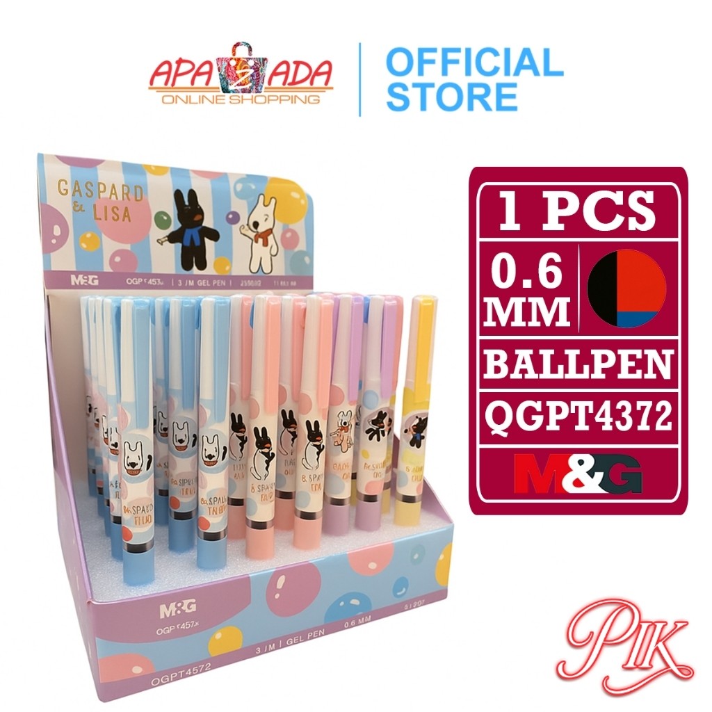 

Ballpen 3 Warna 0.6mm [1 Pcs Pulpen] / Pena Ballpoint Gaspard Smooth / Bolpoin QGPT4372