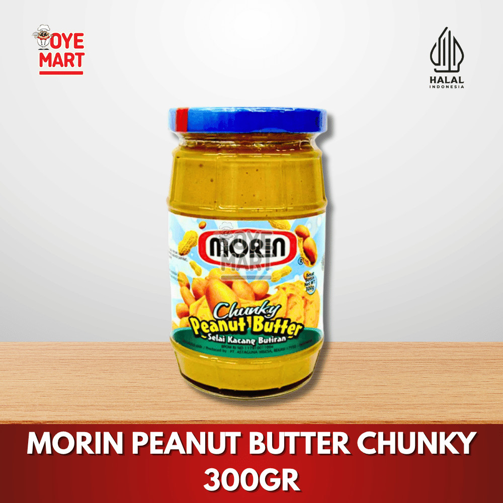 

MORIN PEANUT BUTTER CHUNKY 300GR / SELAI KACANG CHUNKY MORIN JAR SELAI ROTI