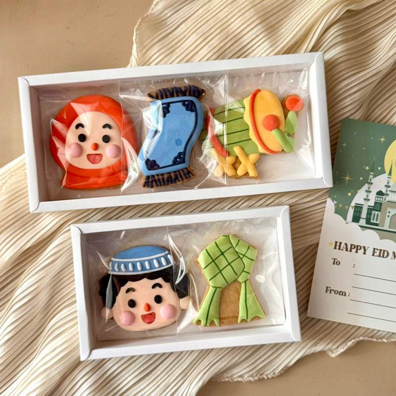 

Lebaran Sharing Box (EID / Kukis Ramadhan Collection) - Sugar Cookies / Decorated Cookies / Kukis Hias