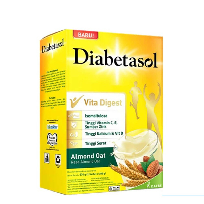 

Diabetasol Susu Bubuk Vanilla almond oat 570 g