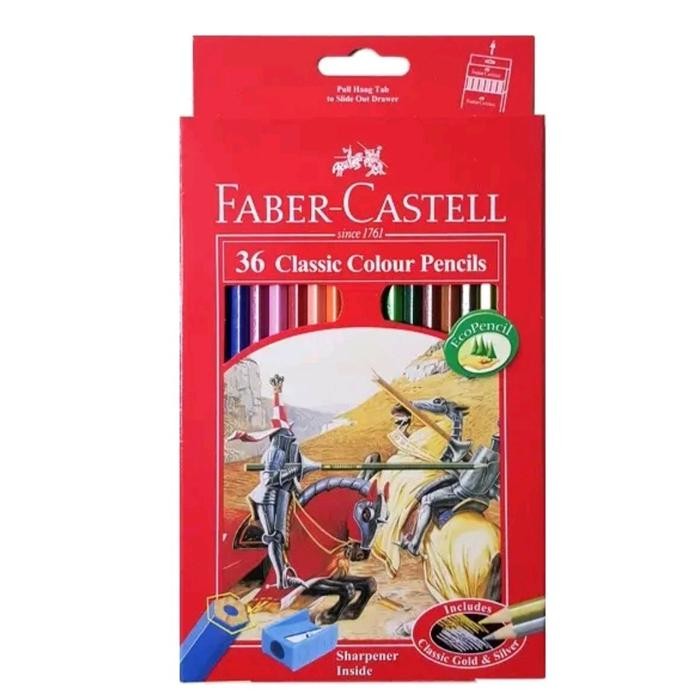 

TERLARIS! faber castell clasic color pensil warna 12, 24, 36, 48 warna - 12 warna