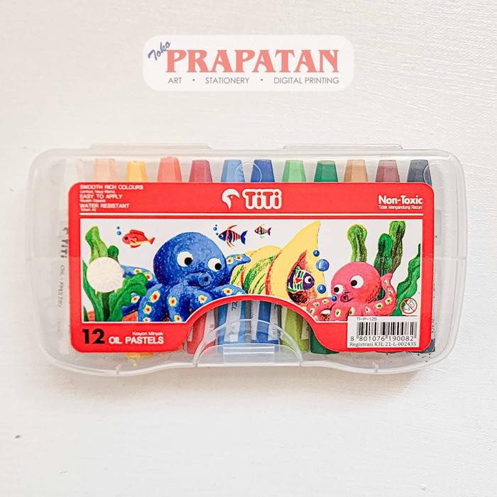 

TERLARIS! Crayon / krayon Titi oil pastel 48 warna - 18C