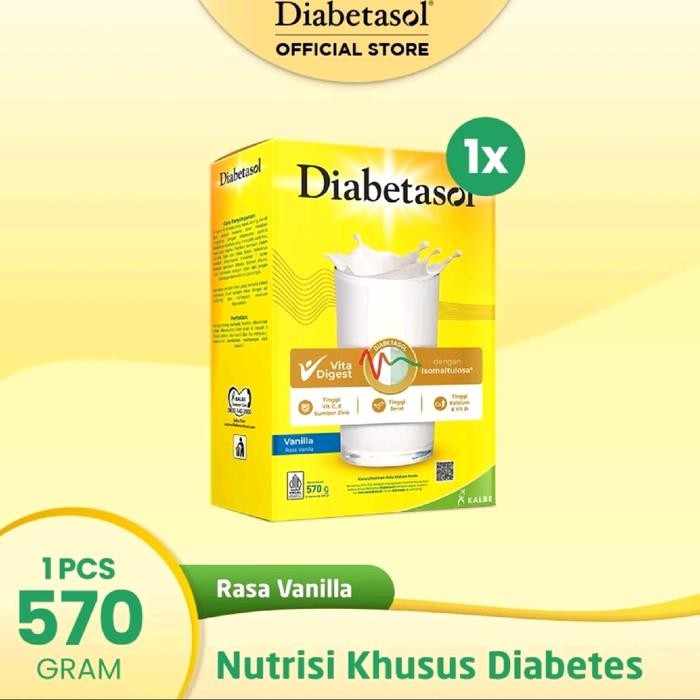 

[[Promo]] DIABETASOL VANILA COKLAT CAPPUCINO ALMOND OAT 570 gram/570gr/VANILLA/CHOCOLATE/600 GRAM/600GR Susu - VANILA