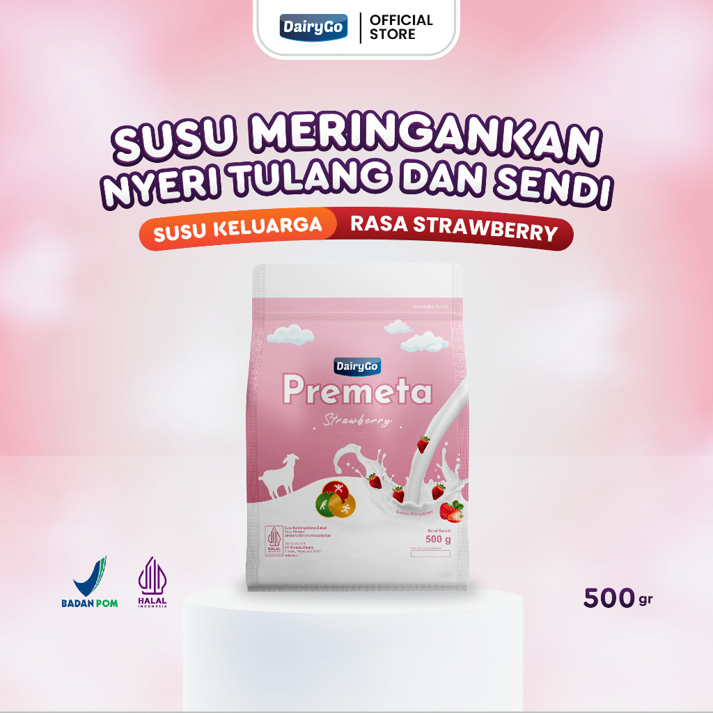 

Susu Kambing Etawa Bubuk Strawberry 500g Meringankan Masalah Sendi dan Tulang - DairyGo Premeta