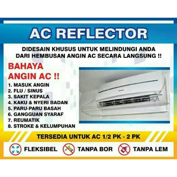 talang ac / reflector ac / penahan ac 2 PK
