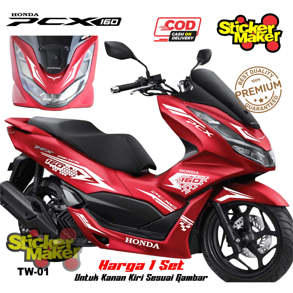 COD sticker cutting bodi honda pcx 160 new 2021striping pcx 160 striping pcx 160 variasi striping pc