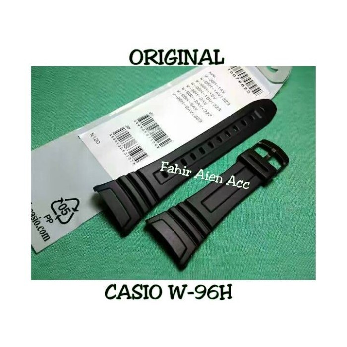 ORIGINAL Strap Tali Jam Tangan CASIO W-96H W96H W 96H Rubber Strap