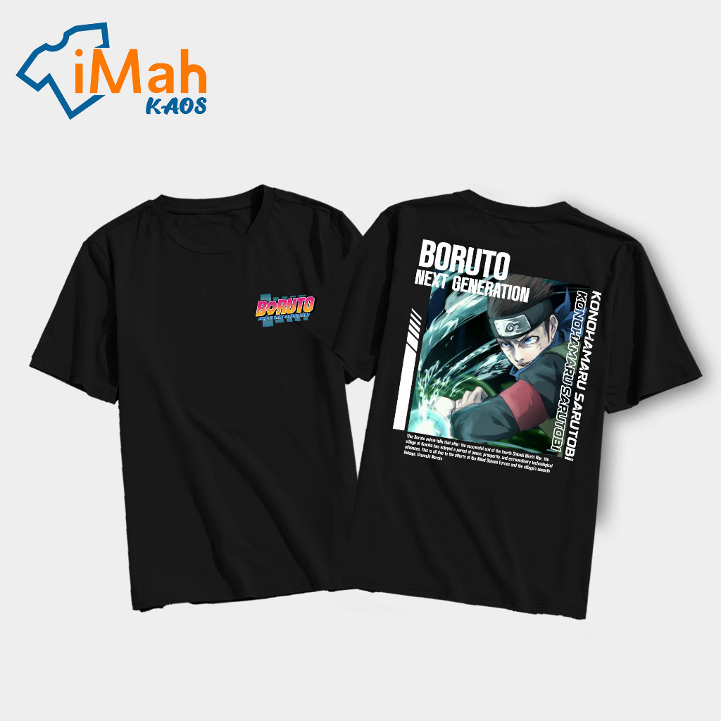 Housemith - KAOS ANIME BORUTO [ Konohamaru Sarutobi ] - Kaos Anime BORUTO Pria & Wanita | Kaos Distr