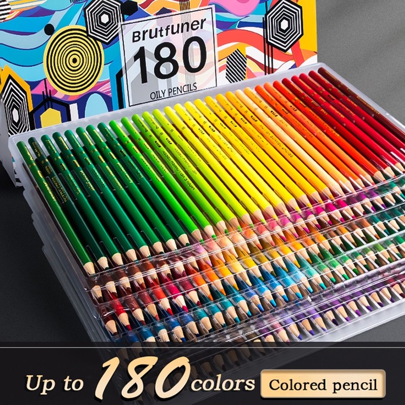 

Brutfuner Original Pensil Warna 180 Colors Water and Oily
