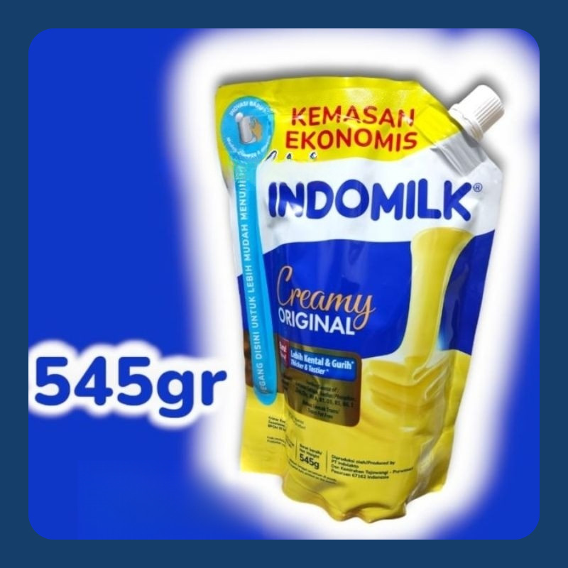 

Indomilk Susu Krim Kental Manis Pouch Putih Original 545 gram