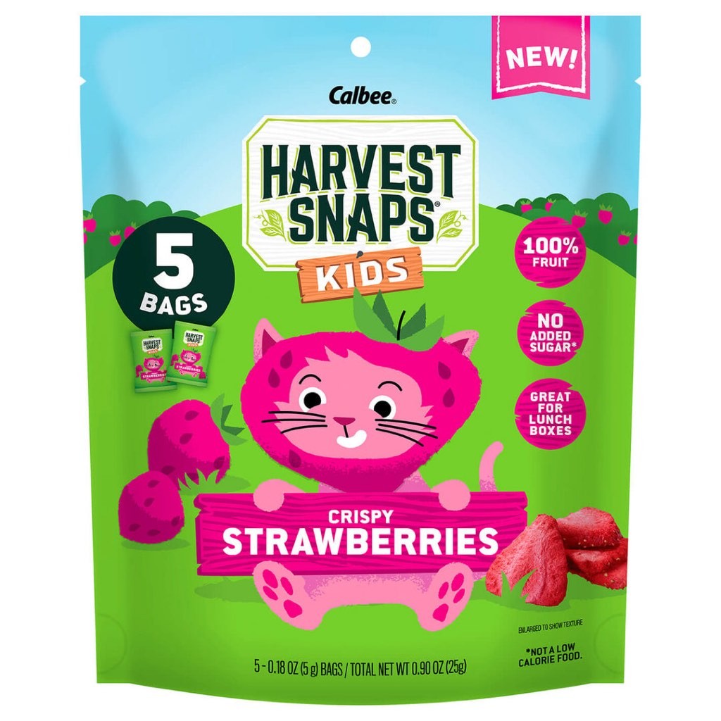 

Calbee Harvest Snaps Kids Crispy Strawberries 25g (5 Bags x 5g)