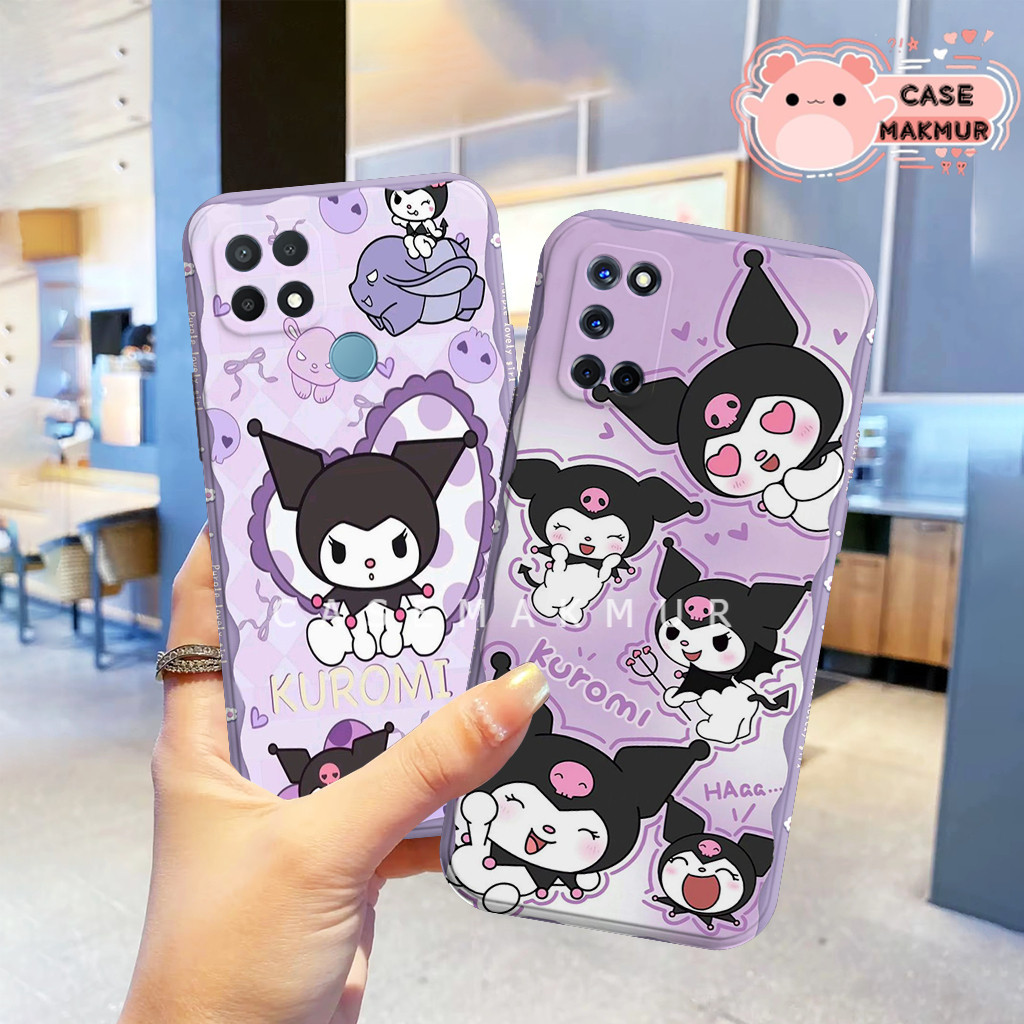 OPPO A15 / A15s / A52 / A92 Soft Case - Pro Camera Custom - Karakter Kuromi - Silikon Tpu