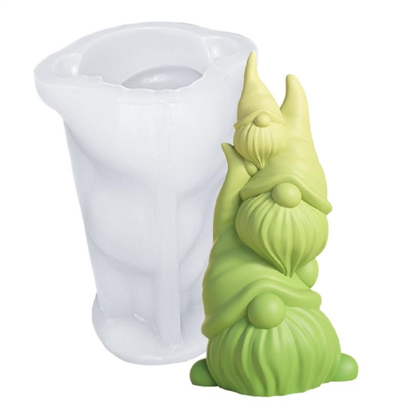 

New Faceless Dwarf Silicone Molds 3D Gnome Fondant Scented Candle Clay Plaster Resin Crafts Mold 2025 Easter Gift Home Decor