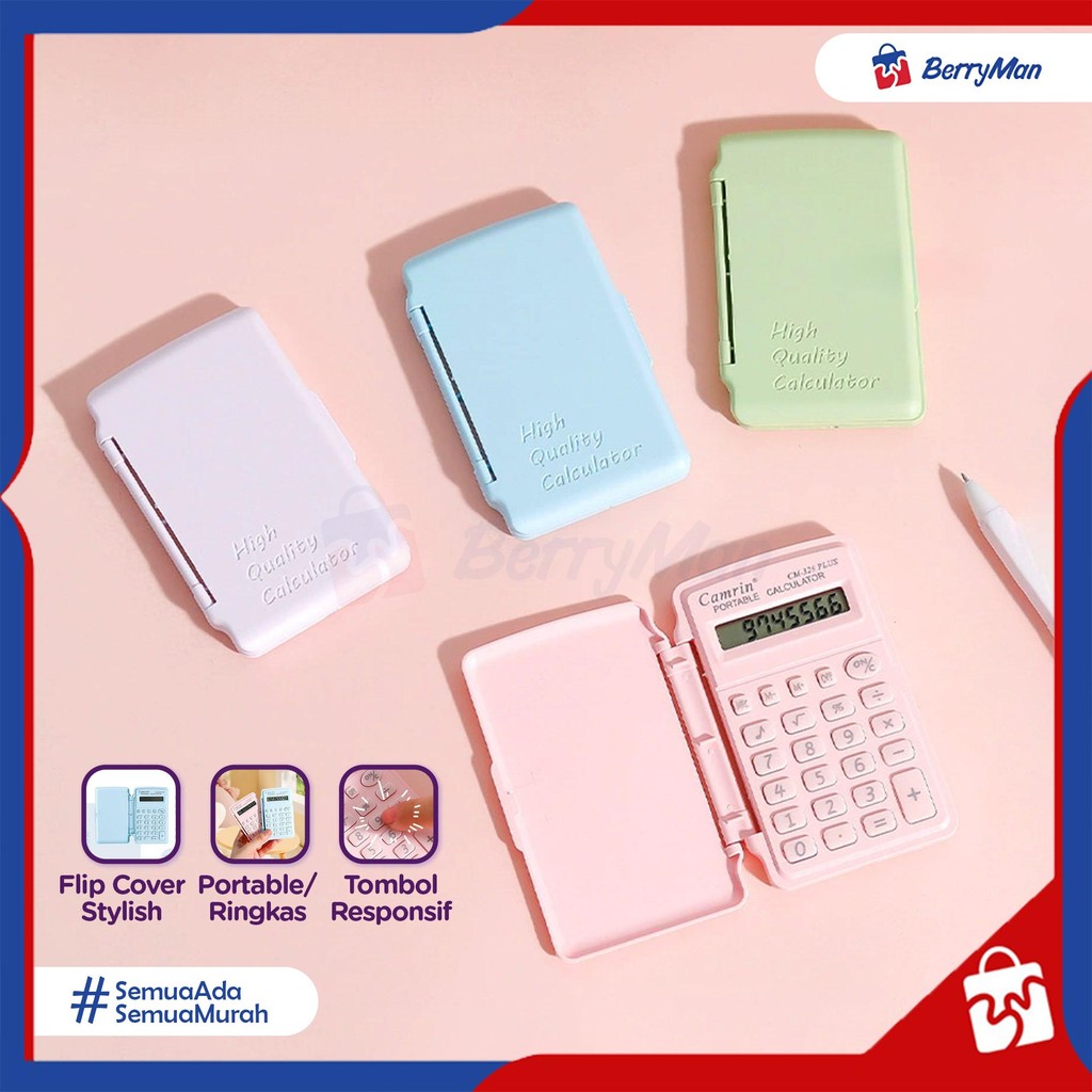 

Kalkulator Mini Flip Cover Warna Pastel Stylish Desain Portable Untuk Sekolah Kuliah Dan Kantor