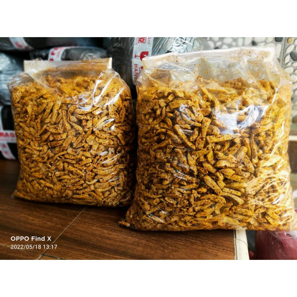 

Paket hemat reseller basreng pedas daun jeruk 10kg