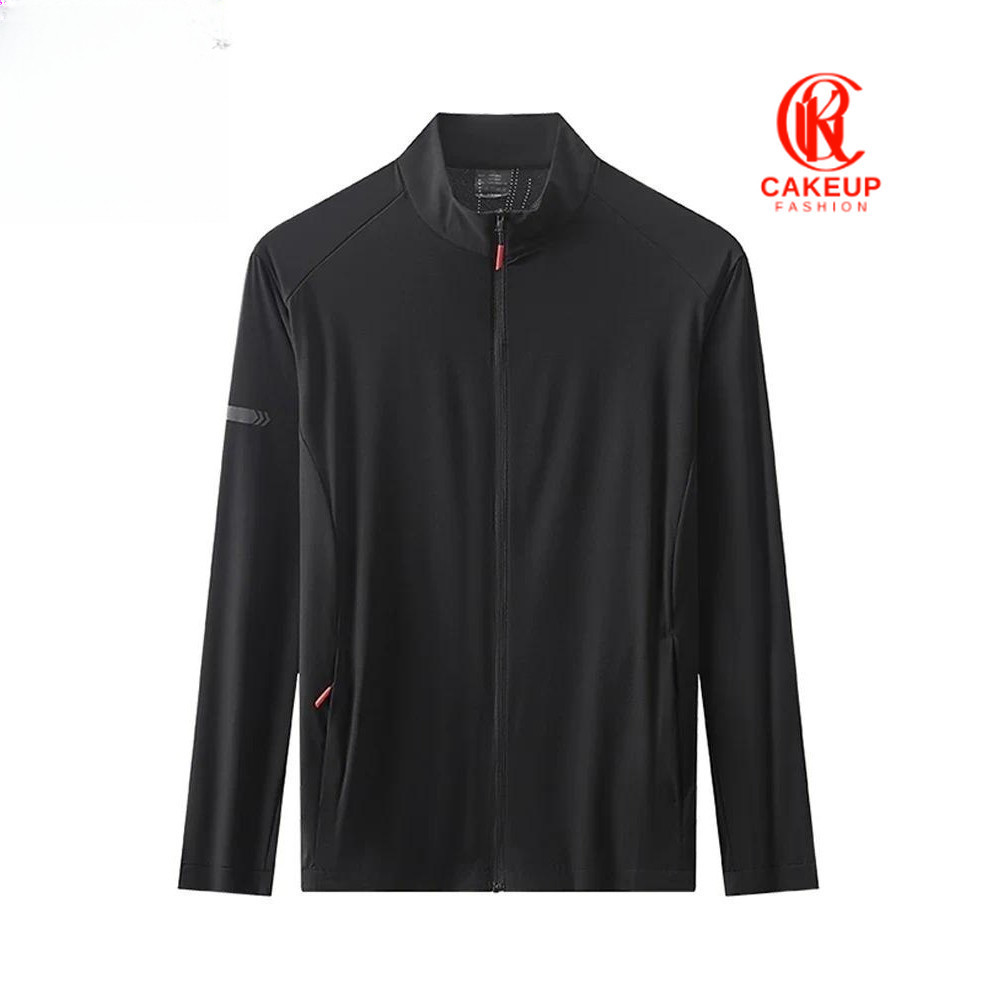 Rime Jaket Anti UV Pakaian Olahraga Pria/Cowok Bahan Nyaman Kuat