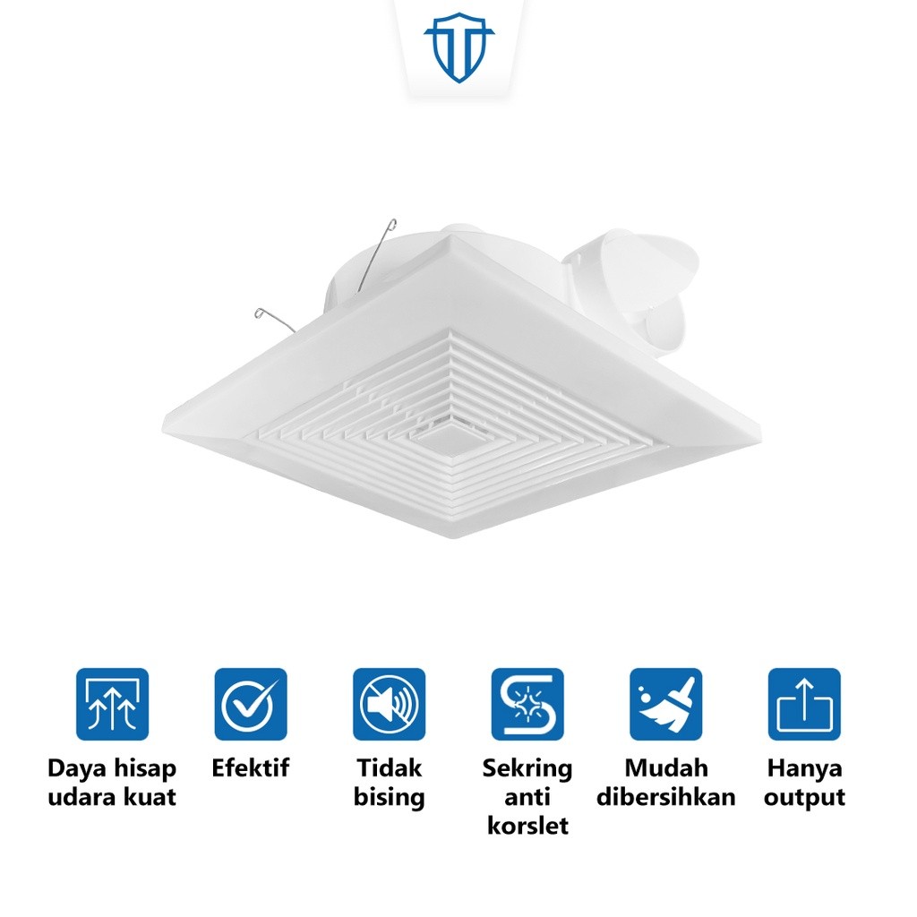 TODAX Exhaust Fan Ceiling Plafon 8/10 inch Harga Terbaik10inci/exhaust fan Plafon Wall Exhaust/Hexos