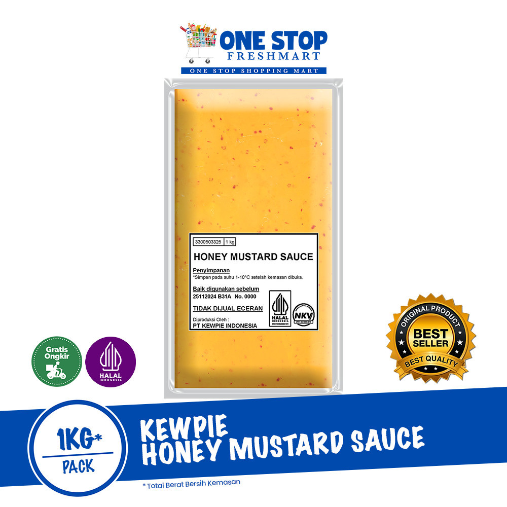 

KEWPIE HONEY MUSTARD 1KG/SAUS MADU MUSTARD