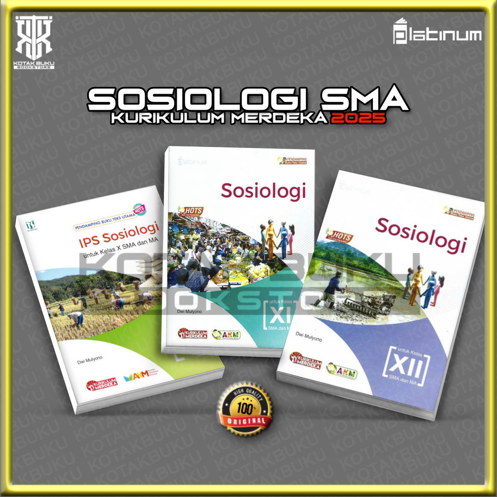 [ TS ] Buku Sosiologi Kelas 10 11 12 SMA  Kurikulum Merdeka / Platinum / IPS Sosiologi / Revisi 2026