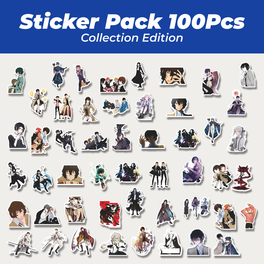 

Hot Sticker Anime Bungo Stray Dogs (Bungō Sutorei Doggusu) Lucu Anti Air Stikers Berperekat Waterproof Sticker Decal Buat Motor Helm Buku Journal Koper Casing HP Laptop Botol Minum