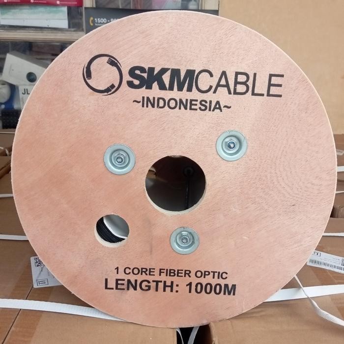 KABEL FIBER OPTIC 1 CORE 3 SELING  50 M /FIBER OPTIC 1 CORE Siap Pakai
