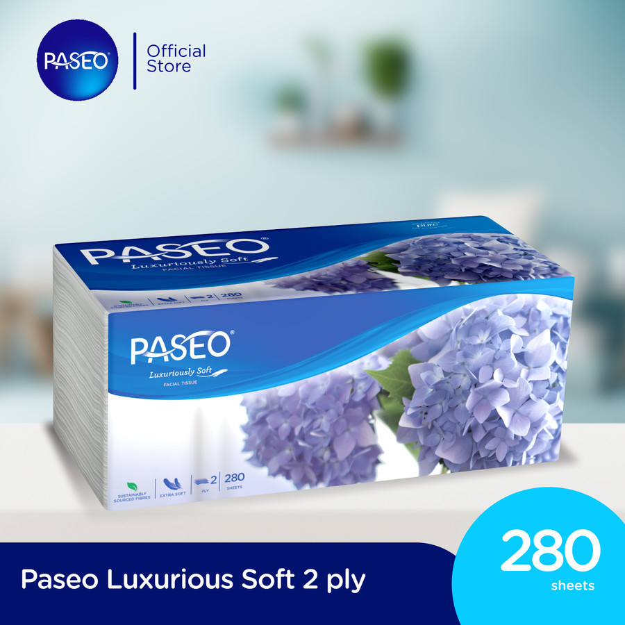 Paseo Elegant Luxury Soft isi 280 sheet 2ply - Tissue Wajah