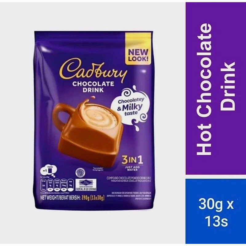 

Cadbury chocolate drink 3in1 390gr ed 01/26