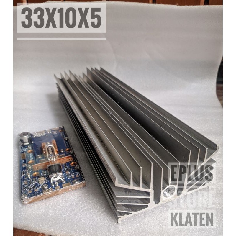 Pendingin Aluminium Balok Tebal Built Up Heatsink 30cm PD104CO