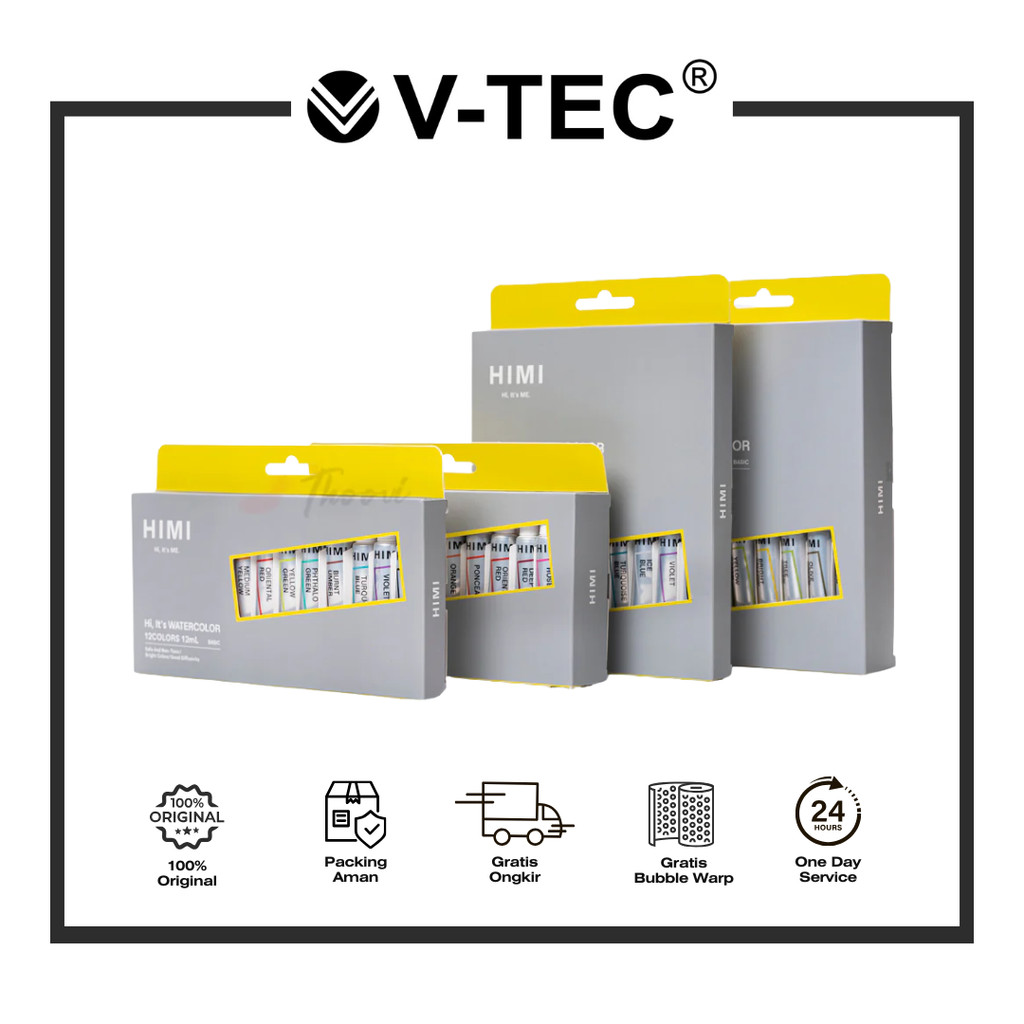 

MIYA HIMI WATER COLOUR TUBE YSC 145 // 146 // 147 SET 12 //18 // 24 ML 12 WARNA