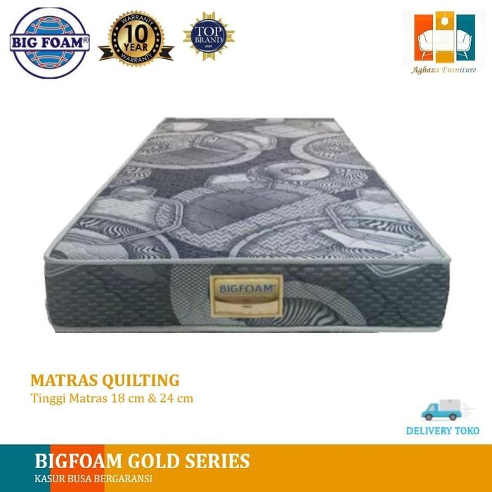 Kasur Busa Big Foam Kain Quilting | Kasur Busa Gold Series uk.90x200 - 90x200x18 cm, Gosend
