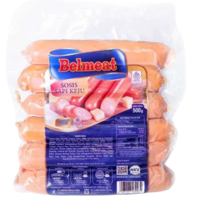 

Sosis Sapi Jumbo Belmeat Sosis Sapi Rasa Keju 500 Gr