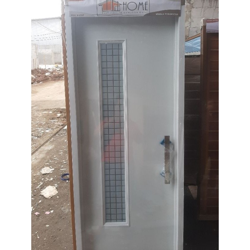 PINTU KAMAR MANDI PVC PREMIUM MOTIF KACA LONG ICE