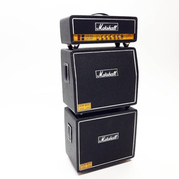 Miniatur Amplifier Marshall JCM 800 Head Cabinet 3 stack skala 1/12