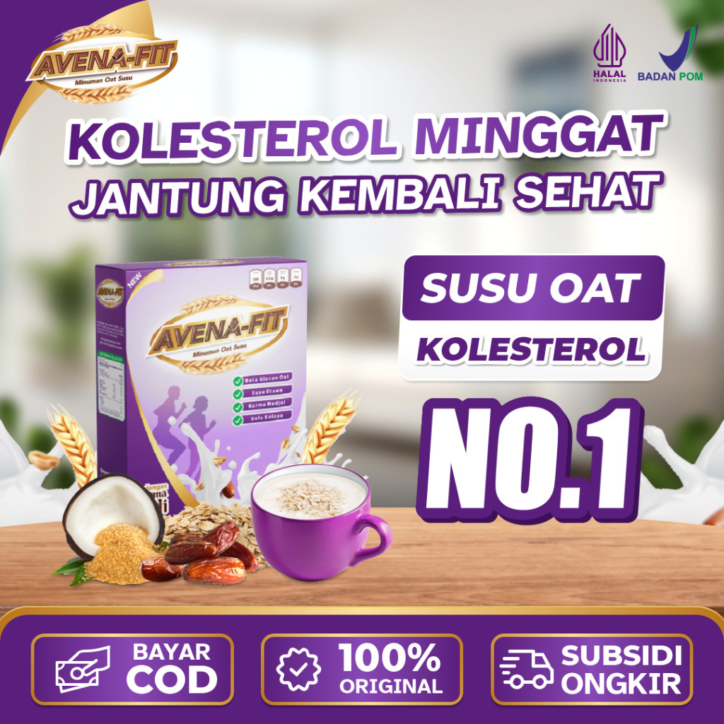 

Avena-Fit Minuman Susu Sereal Oat Solusi Ampuh Turunkan Kolesterol Jaga Kesehatan Jantung dan Hipertensi Original