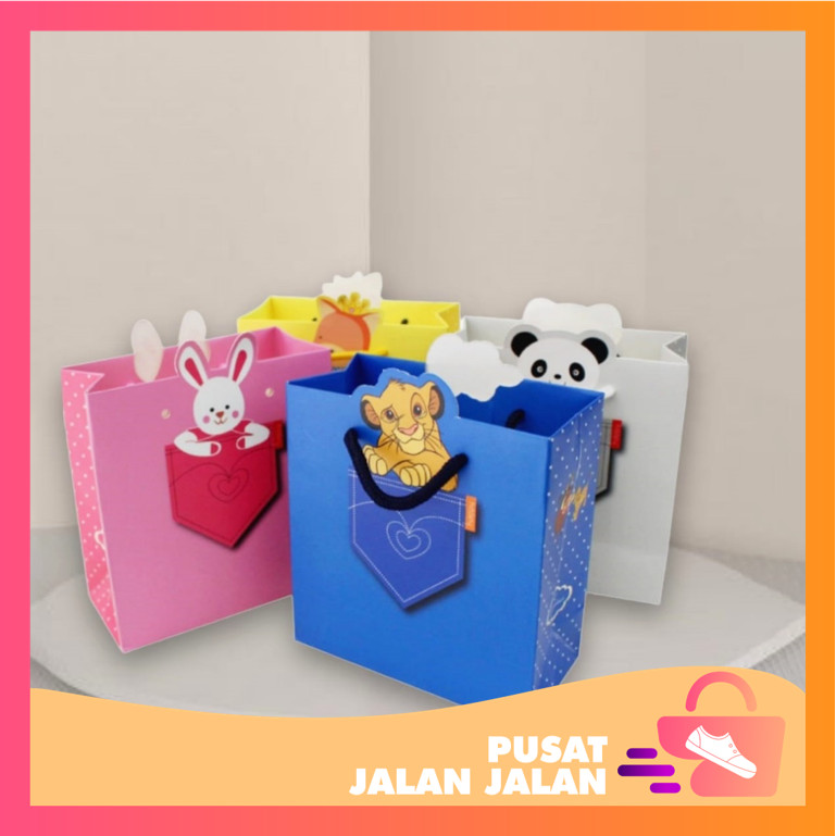 

PJJ - 6051 Paper Bag Ulang Tahun / Paper Bag Motif Animal / Goodie Bag Ulang Tahun Animal Series / Paper Bag Karakter Lucu
