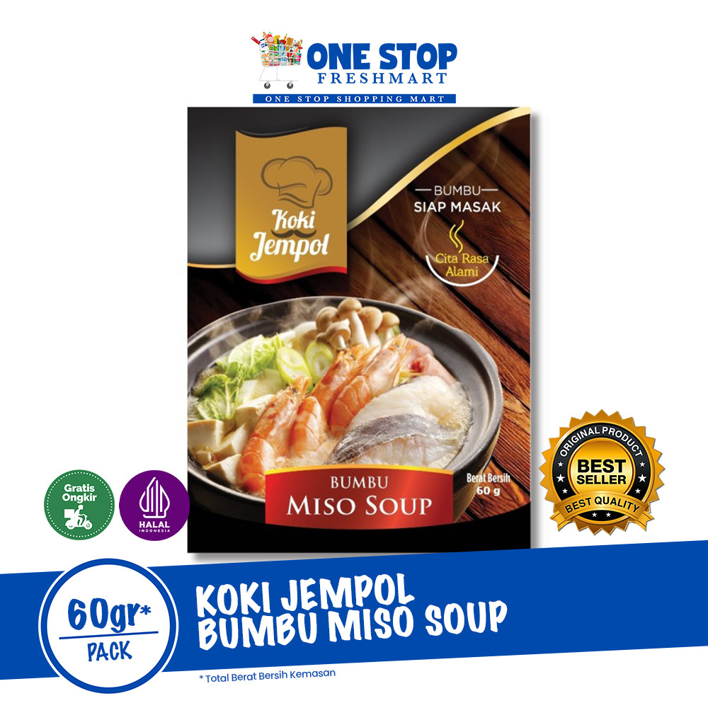 

KOKI JEMPOL BUMBU MISO SOUP 60GR