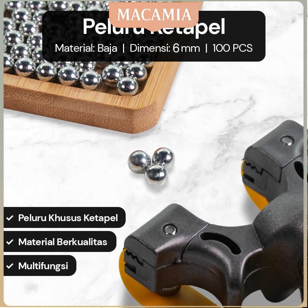 Peluru Ketapel Bola Bearing Sepeda Steel Balls 100PCS 6mm - OU6
