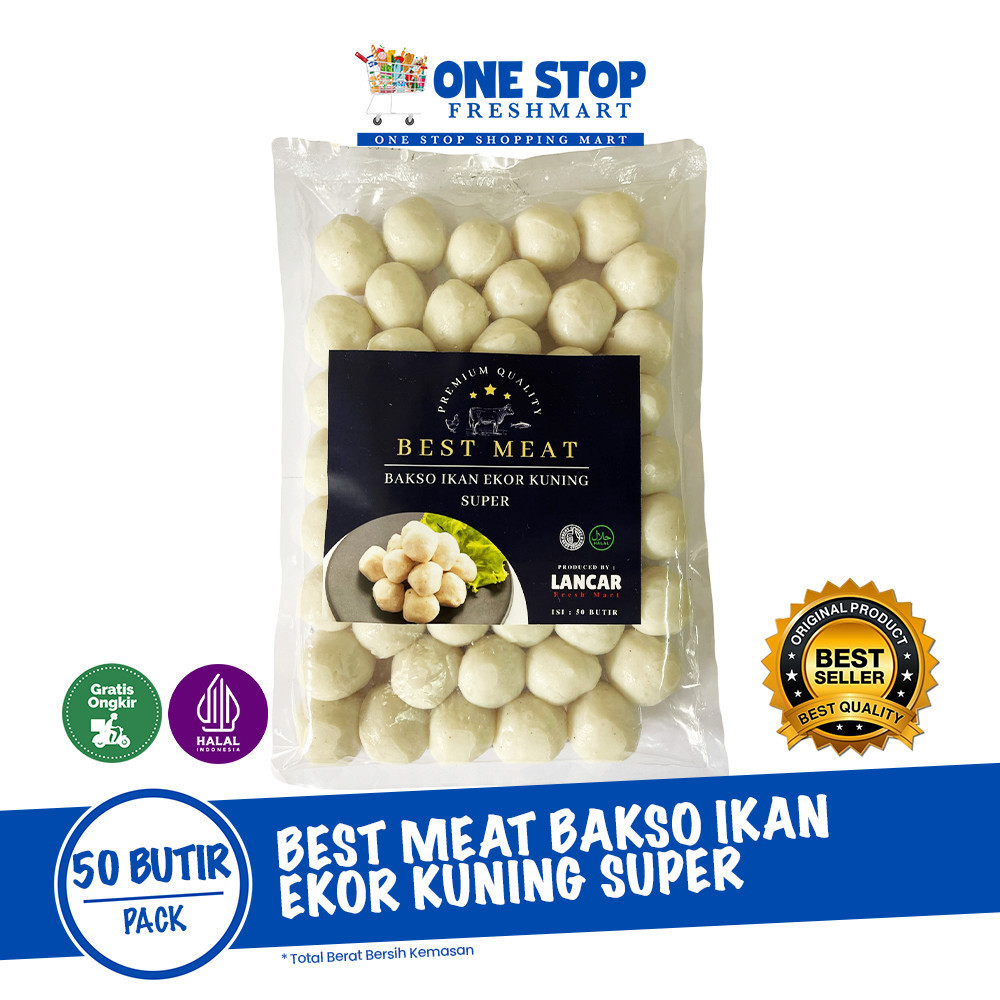 

BEST MEAT BAKSO IKAN EKOR KUNING SUPER ISI 50