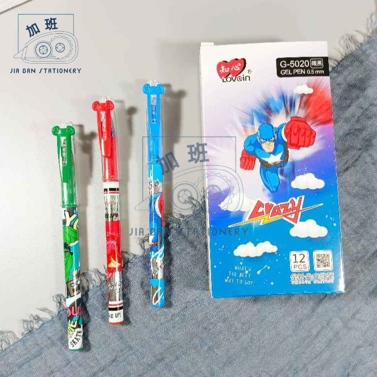 

Pulpen Zhi Xin G-5020 0.5mm Bolpen Pena Tinta Gel Pen ZhiXin Varian Crazy Hitam | JBS