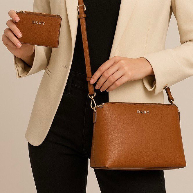 DKNY BROWN BAG TAS WANITA  (20 X 13)